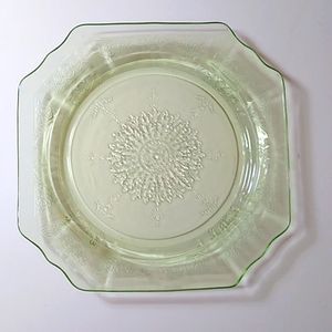 Vintage Green Anchor Hocking Princess Patter 8" Salad Plate